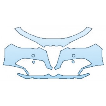 PAINT PROTECTION KIT - 2017 ALFA ROMEO GIULIA BASE BUMPER - PRECUT PPF CLEAR BRA WRAP