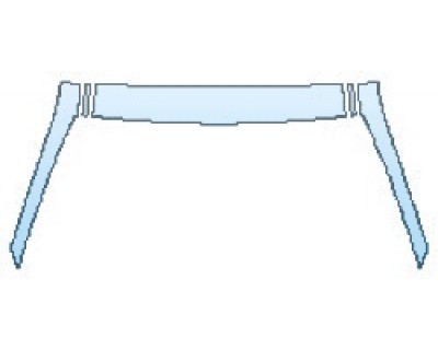 PAINT PROTECTION KIT - 2017 ALFA ROMEO GIULIA BASE ROOF A-PILLARS - PRECUT PPF CLEAR BRA WRAP