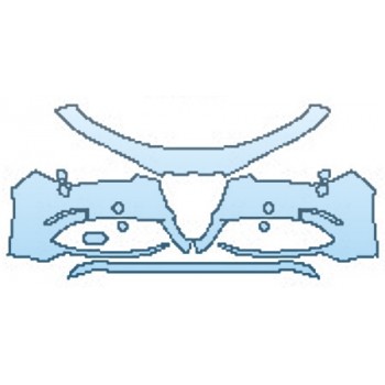 Precut PPF Kit – Clear Bra Paint Protection Film PAINT PROTECTION KIT - 2017 ALFA ROMEO GIULIA QUADRIFOGLIO BUMPER WITH WASHERS - PRECUT PPF CLEAR BRA WRAP