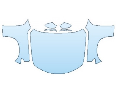 PAINT PROTECTION KIT - 2017 ALFA ROMEO GIULIA TI FULL HOOD(WRAPPED EDGES) FENDERS MIRRORS - PRECUT PPF CLEAR BRA WRAP