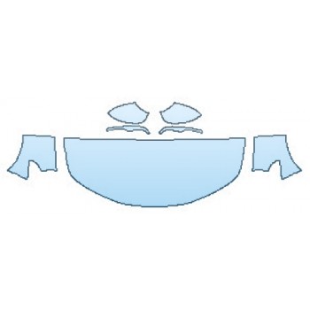 PAINT PROTECTION KIT - 2017 ALFA ROMEO GIULIA TI HOOD(24 INCH) FENDERS MIRRORS - PRECUT PPF CLEAR BRA WRAP