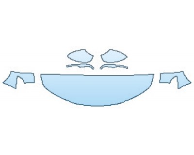 PAINT PROTECTION KIT - 2017 ALFA ROMEO GIULIA TI HOOD(18 INCH) FENDERS MIRRORS - PRECUT PPF CLEAR BRA WRAP