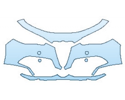 PAINT PROTECTION KIT - 2017 ALFA ROMEO GIULIA TI BUMPER - PRECUT PPF CLEAR BRA WRAP