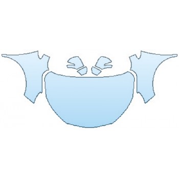 PAINT PROTECTION KIT - 2017 BUICK ENCORE ESSENCE FULL HOOD(WRAPPED EDGES) FENDERS MIRRORS - PRECUT PPF CLEAR BRA WRAP