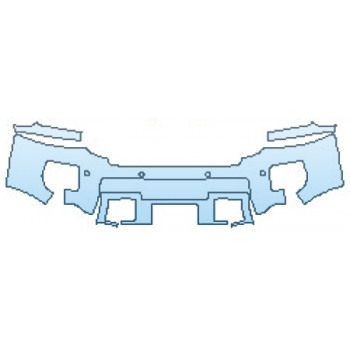 Precut PPF Kit – Clear Bra Paint Protection Film PAINT PROTECTION KIT - 2017 GMC SIERRA 2500HD DURAMAX BUMPER WITH SENSORS - PRECUT PPF CLEAR BRA WRAP