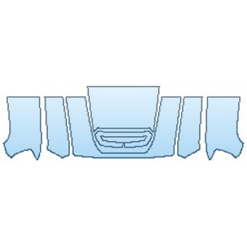 PAINT PROTECTION KIT - 2017 GMC SIERRA 3500HD DURAMAX HOOD(30 INCH) FENDERS - PRECUT PPF CLEAR BRA WRAP
