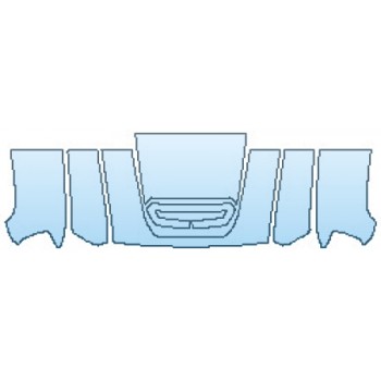 PAINT PROTECTION KIT - 2017 GMC SIERRA 3500HD DURAMAX HOOD(30 INCH WRAPPED EDGES) FENDERS - PRECUT PPF CLEAR BRA WRAP