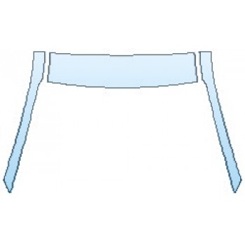 PAINT PROTECTION KIT - 2017 HYUNDAI ELANTRA SPORT ROOF A-PILLARS - PRECUT PPF CLEAR BRA WRAP