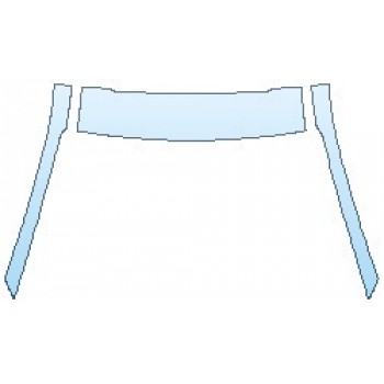 PAINT PROTECTION KIT - 2017 HYUNDAI ELANTRA SPORT ROOF WITH SUNROOF A-PILLARS - PRECUT PPF CLEAR BRA WRAP