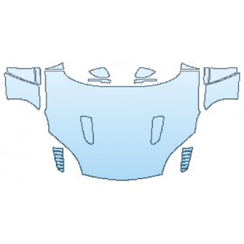 PAINT PROTECTION KIT - 2017 JAGUAR F-TYPE SVR FULL HOOD FENDERS MIRRORS - PRECUT PPF CLEAR BRA WRAP