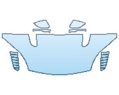 PAINT PROTECTION KIT - 2017 JAGUAR F-TYPE SVR HOOD(30 INCH) MIRRORS - PRECUT PPF CLEAR BRA WRAP