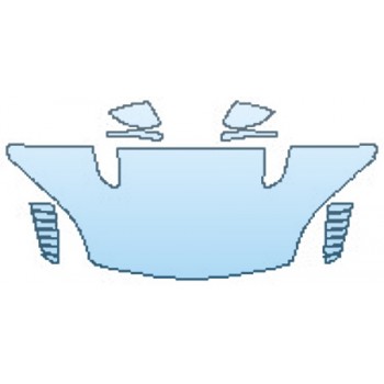 PAINT PROTECTION KIT - 2017 JAGUAR F-TYPE SVR HOOD(30 INCH WRAPPED EDGES) MIRRORS - PRECUT PPF CLEAR BRA WRAP