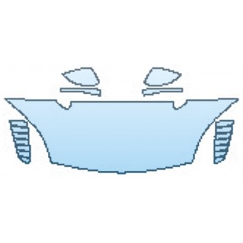 PAINT PROTECTION KIT - 2017 JAGUAR F-TYPE SVR HOOD(24 INCH) MIRRORS - PRECUT PPF CLEAR BRA WRAP