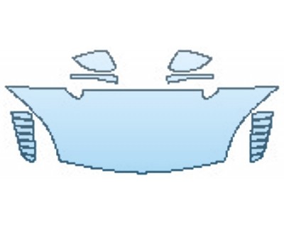 PAINT PROTECTION KIT - 2017 JAGUAR F-TYPE SVR HOOD(24 INCH) MIRRORS - PRECUT PPF CLEAR BRA WRAP