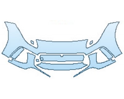 PAINT PROTECTION KIT - 2017 JAGUAR F-TYPE SVR BUMPER - PRECUT PPF CLEAR BRA WRAP