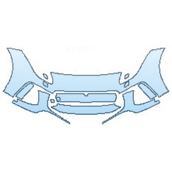 PAINT PROTECTION KIT - 2017 JAGUAR F-TYPE SVR BUMPER WITH WASHERS - PRECUT PPF CLEAR BRA WRAP