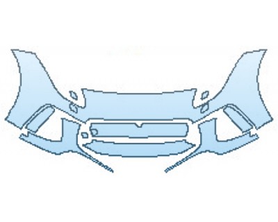 PAINT PROTECTION KIT - 2017 JAGUAR F-TYPE SVR BUMPER WITH WASHERS - PRECUT PPF CLEAR BRA WRAP