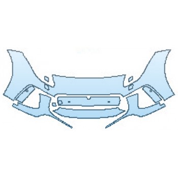 PAINT PROTECTION KIT - 2017 JAGUAR F-TYPE SVR BUMPER WITH WASHERS AND SENSORS - PRECUT PPF CLEAR BRA WRAP