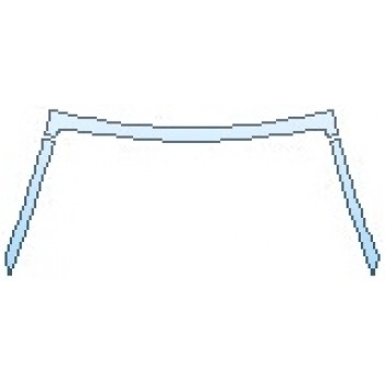 PAINT PROTECTION KIT - 2017 JAGUAR F-TYPE SVR ROOF A-PILLARS (CONVERTIBLE) - PRECUT PPF CLEAR BRA WRAP