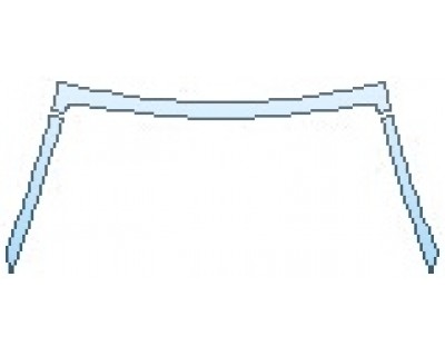 PAINT PROTECTION KIT - 2017 JAGUAR F-TYPE SVR ROOF A-PILLARS (CONVERTIBLE) - PRECUT PPF CLEAR BRA WRAP