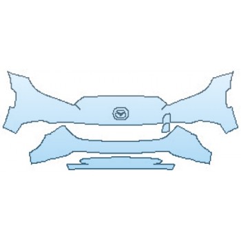 PAINT PROTECTION KIT - 2020 MAZDA MX-5 MIATA RF GRAND TOURING BUMPER(2 PIECE) - PRECUT PPF CLEAR BRA WRAP