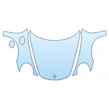 PAINT PROTECTION KIT - 2017 PORSCHE 911 TURBO FULL HOOD(WRAPPED EDGES) FENDERS - PRECUT PPF CLEAR BRA WRAP