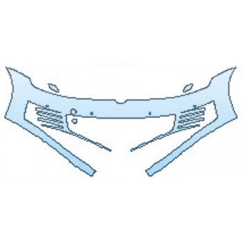 PAINT PROTECTION KIT - 2017 VOLKSWAGEN GOLF 4DR GTI 2.0T SE BUMPER WITH SENSORS (1 PIECE) - PRECUT PPF CLEAR BRA WRAP