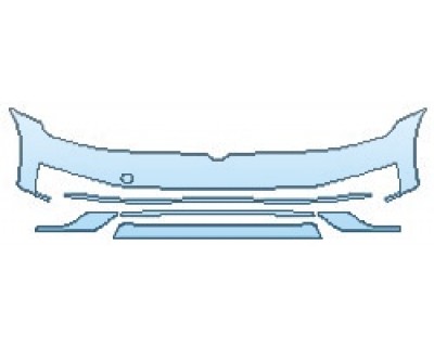 PAINT PROTECTION KIT - 2017 VOLKSWAGEN GOLF ALLTRACK S BUMPER (6 PIECE) - PRECUT PPF CLEAR BRA WRAP
