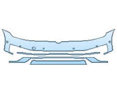 2017 VOLKSWAGEN GOLF ALLTRACK SEL Bumper with Sensors (6 Piece)