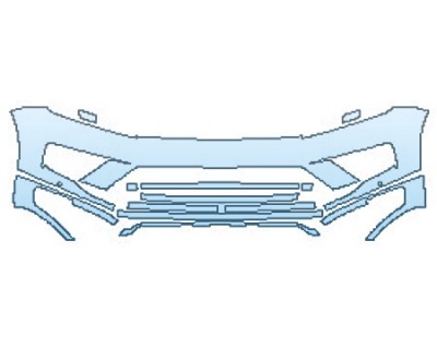 2017 VOLKSWAGEN TOUAREG V6 EXECUTIVE Bumper with Sensors