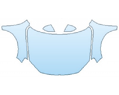 PAINT PROTECTION KIT - 2017 VOLKSWAGEN TOUAREG V6 SPORT FULL HOOD(WRAPPED EDGES) FENDERS MIRRORS - PRECUT PPF CLEAR BRA WRAP