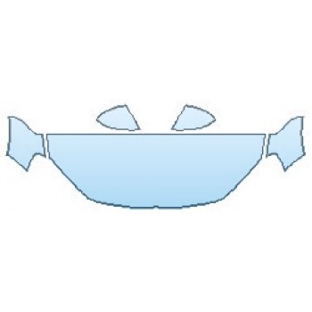 PAINT PROTECTION KIT - 2017 VOLKSWAGEN TOUAREG V6 SPORT HOOD(24 INCH STRAIGHT CUT51) FENDERS MIRRORS - PRECUT PPF CLEAR BRA WRAP