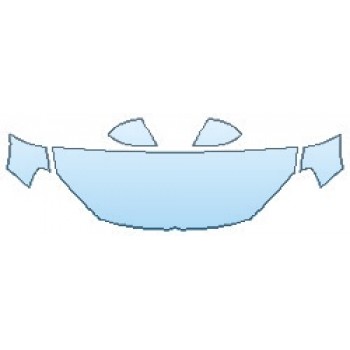 PAINT PROTECTION KIT - 2017 VOLKSWAGEN TOUAREG V6 SPORT HOOD(24 INCH WRAPPED EDGES) FENDERS MIRRORS - PRECUT PPF CLEAR BRA WRAP