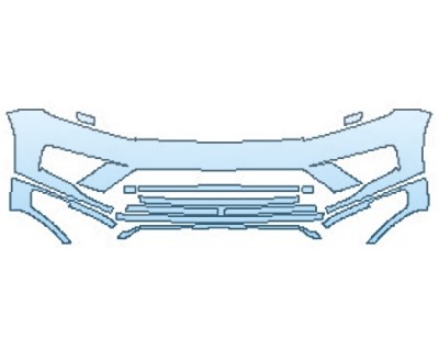 PAINT PROTECTION KIT - 2017 VOLKSWAGEN TOUAREG V6 SPORT BUMPER - PRECUT PPF CLEAR BRA WRAP