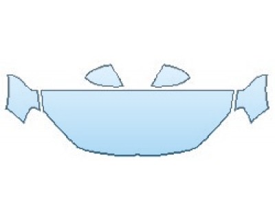 PAINT PROTECTION KIT - 2017 VOLKSWAGEN TOUAREG V6 WOLFSBURG HOOD(24 INCH STRAIGHT CUT51) FENDERS MIRRORS - PRECUT PPF CLEAR BRA WRAP