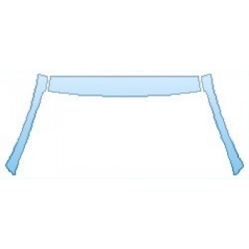 PAINT PROTECTION KIT - 2017 VOLKSWAGEN TOUAREG V6 WOLFSBURG ROOF A-PILLARS - PRECUT PPF CLEAR BRA WRAP