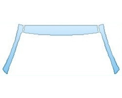 PAINT PROTECTION KIT - 2017 VOLKSWAGEN TOUAREG V6 WOLFSBURG ROOF A-PILLARS - PRECUT PPF CLEAR BRA WRAP