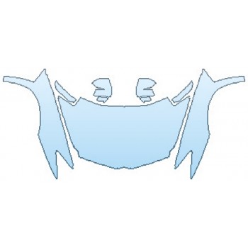 PAINT PROTECTION KIT - 2017 LAMBORGHINI AVENTADOR LP700-4 COUPE FULL HOOD(WRAPPED EDGES) FENDERS MIRRORS - PRECUT PPF CLEAR BRA WRAP