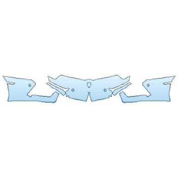 PAINT PROTECTION KIT - 2017 LAMBORGHINI AVENTADOR LP700-4 COUPE BUMPER - PRECUT PPF CLEAR BRA WRAP