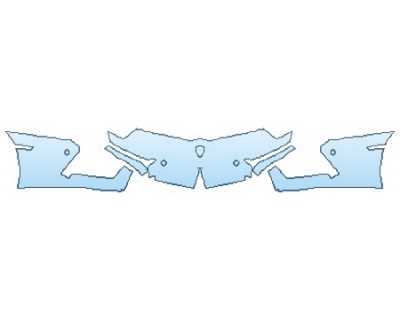 PAINT PROTECTION KIT - 2017 LAMBORGHINI AVENTADOR LP700-4 COUPE BUMPER - PRECUT PPF CLEAR BRA WRAP