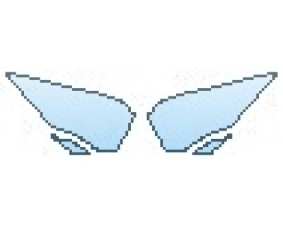 PAINT PROTECTION KIT - 2017 LAMBORGHINI AVENTADOR LP700-4 COUPE HEADLIGHTS - PRECUT PPF CLEAR BRA WRAP