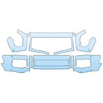 PAINT PROTECTION KIT - 2017 MERCEDES G-CLASS SUV G65 AMG BUMPER - PRECUT PPF CLEAR BRA WRAP