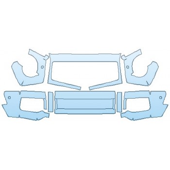 Precut PPF Kit – Clear Bra Paint Protection Film PAINT PROTECTION KIT - 2017 MERCEDES G-CLASS SUV G65 AMG BUMPER WITH SENSORS - PRECUT PPF CLEAR BRA WRAP