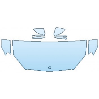 PAINT PROTECTION KIT - 2017 MERCEDES S-CLASS SEDAN S550 4MATIC BASE HOOD(30 INCH WRAPPED EDGES) FENDERS MIRRORS - PRECUT PPF CLEAR BRA WRAP