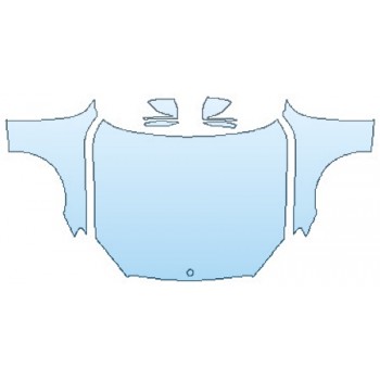 PAINT PROTECTION KIT - 2017 MERCEDES S-CLASS SEDAN S550 4MATIC SPORT FULL HOOD FENDERS MIRRORS - PRECUT PPF CLEAR BRA WRAP