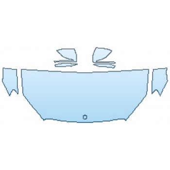 PAINT PROTECTION KIT - 2017 MERCEDES S-CLASS SEDAN S550 4MATIC SPORT HOOD(30 INCH) FENDERS MIRRORS - PRECUT PPF CLEAR BRA WRAP