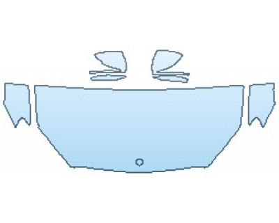 PAINT PROTECTION KIT - 2017 MERCEDES S-CLASS SEDAN S550 4MATIC SPORT HOOD(30 INCH WRAPPED EDGES) FENDERS MIRRORS - PRECUT PPF CLEAR BRA WRAP