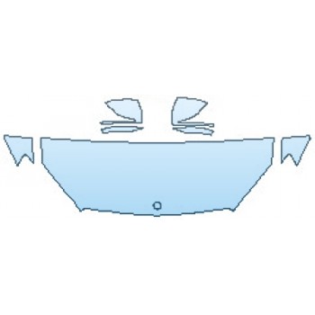 PAINT PROTECTION KIT - 2017 MERCEDES S-CLASS SEDAN S550 4MATIC SPORT HOOD(24 INCH) FENDERS MIRRORS - PRECUT PPF CLEAR BRA WRAP