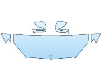 PAINT PROTECTION KIT - 2017 MERCEDES S-CLASS SEDAN S550 4MATIC SPORT HOOD(24 INCH) FENDERS MIRRORS - PRECUT PPF CLEAR BRA WRAP