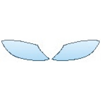 PAINT PROTECTION KIT - 2017 MERCEDES S-CLASS SEDAN S550 4MATIC SPORT HEADLIGHTS - PRECUT PPF CLEAR BRA WRAP